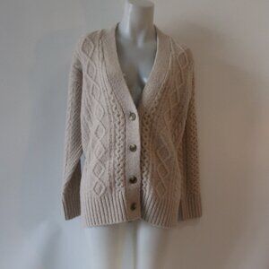 NWD Womens J.Crew Beige Oversized Cardigan Sweater S
